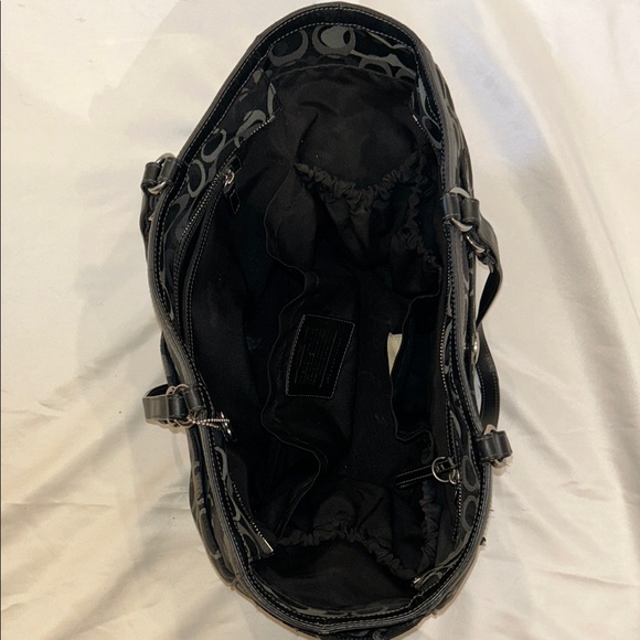 Coach Black and Gray Signature Baby Bag - Picture 7 of 14